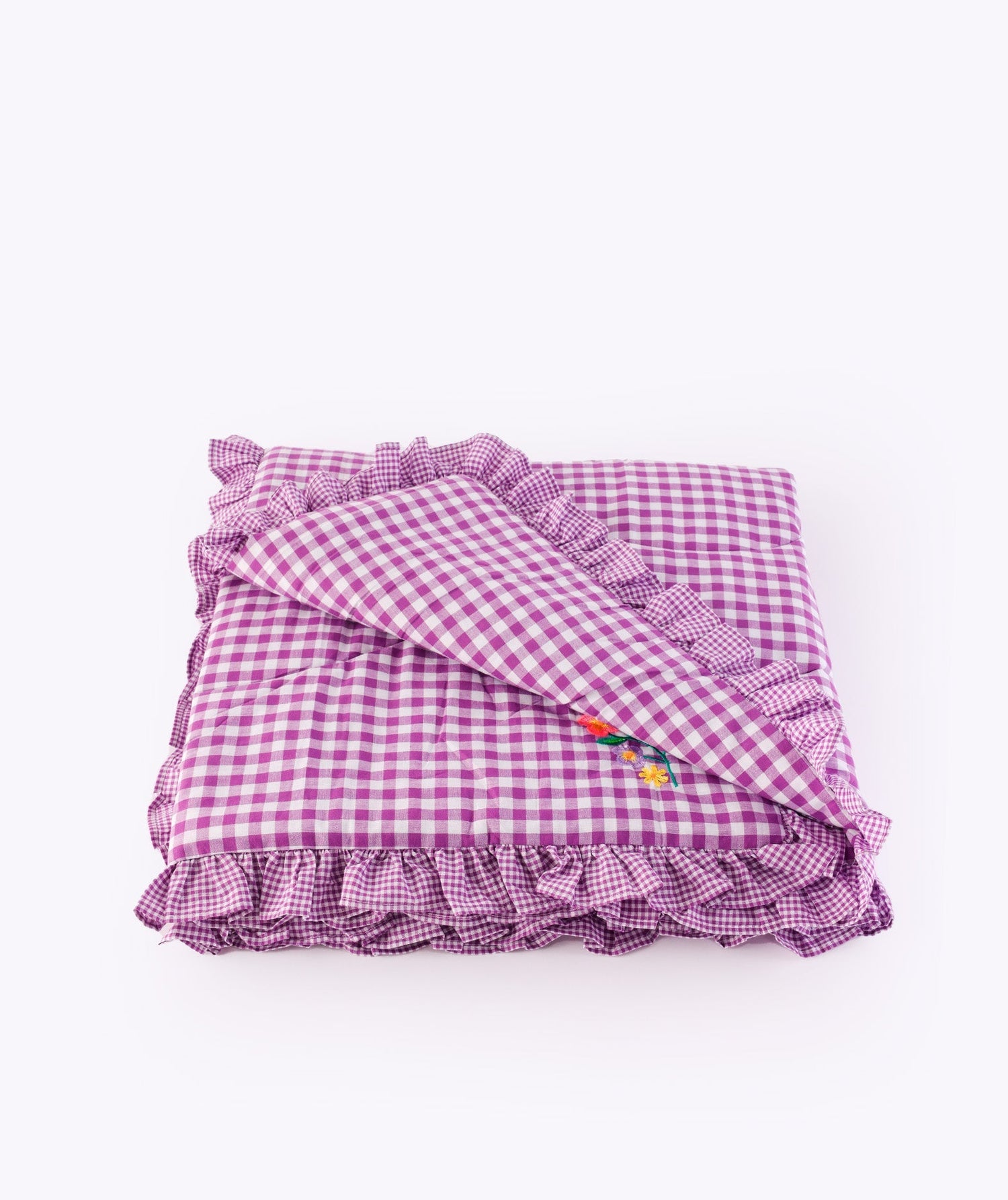 Margherita Lilac Ruffled Comforter