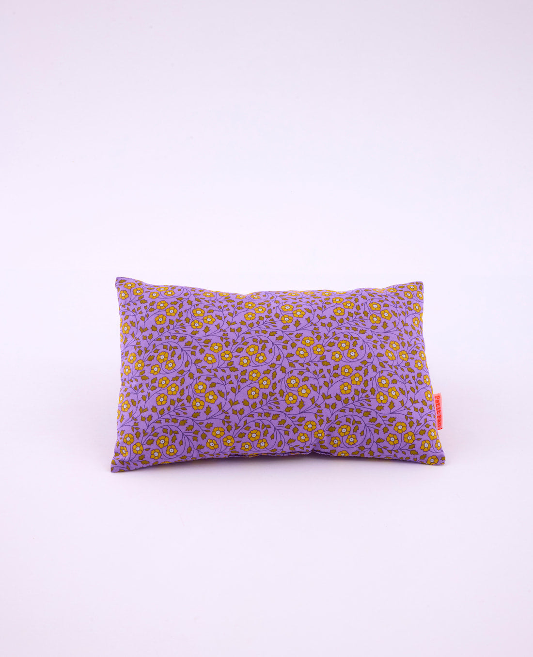 Coussin mini Aziza lilas avec des motifs fleuris