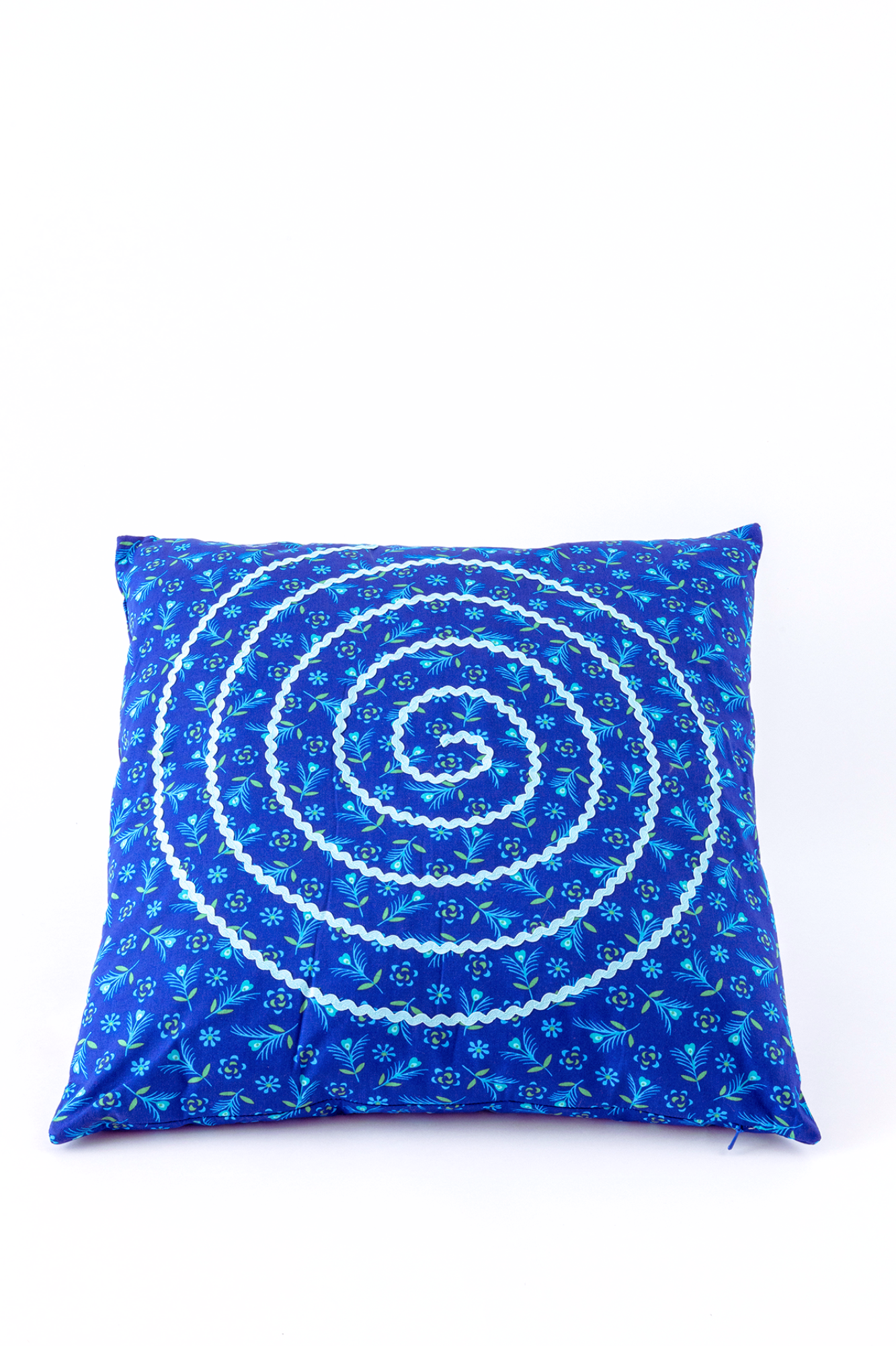 Square spiral cushion 50X50 Gitane indigo