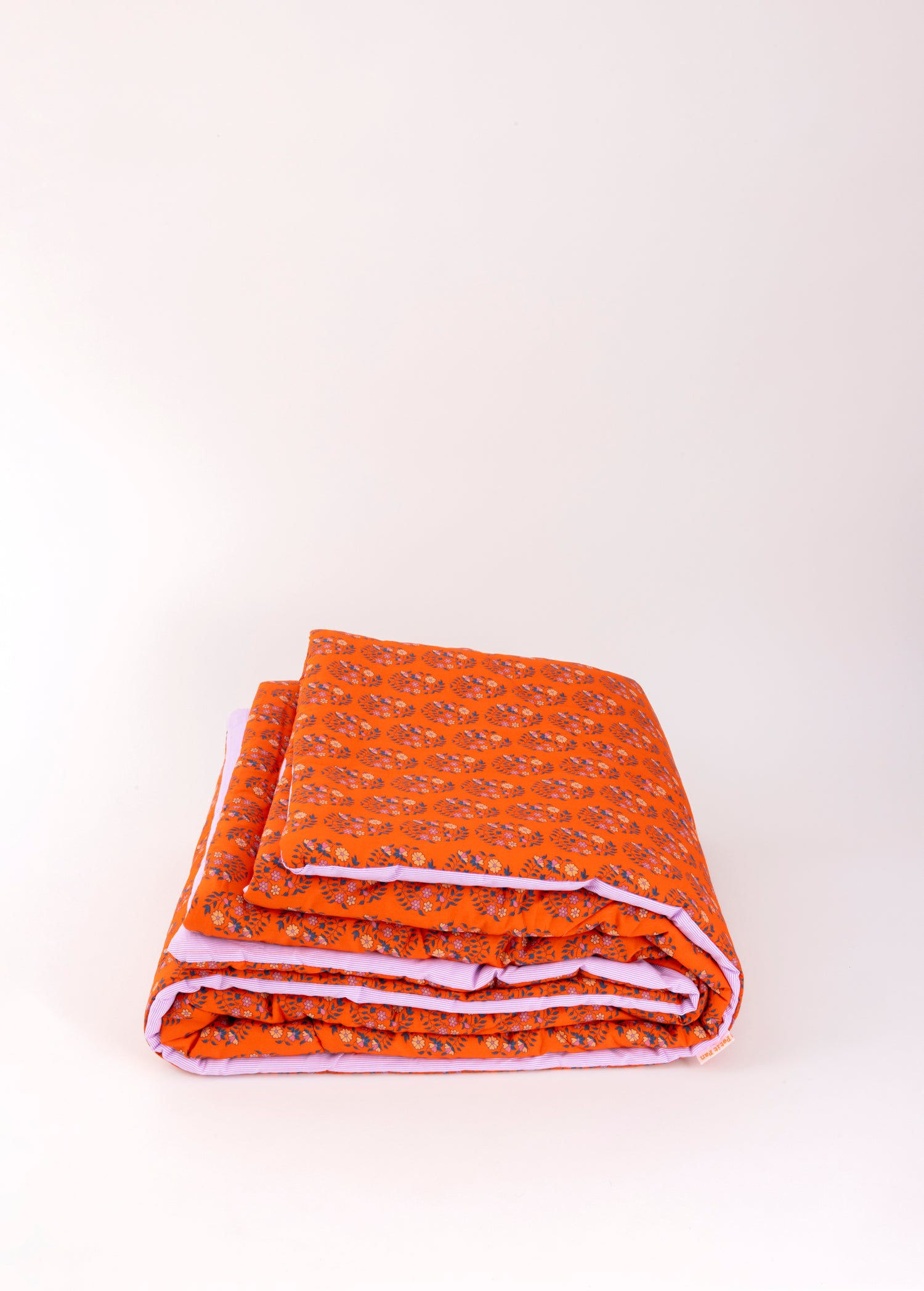 Large orange Shalin throw