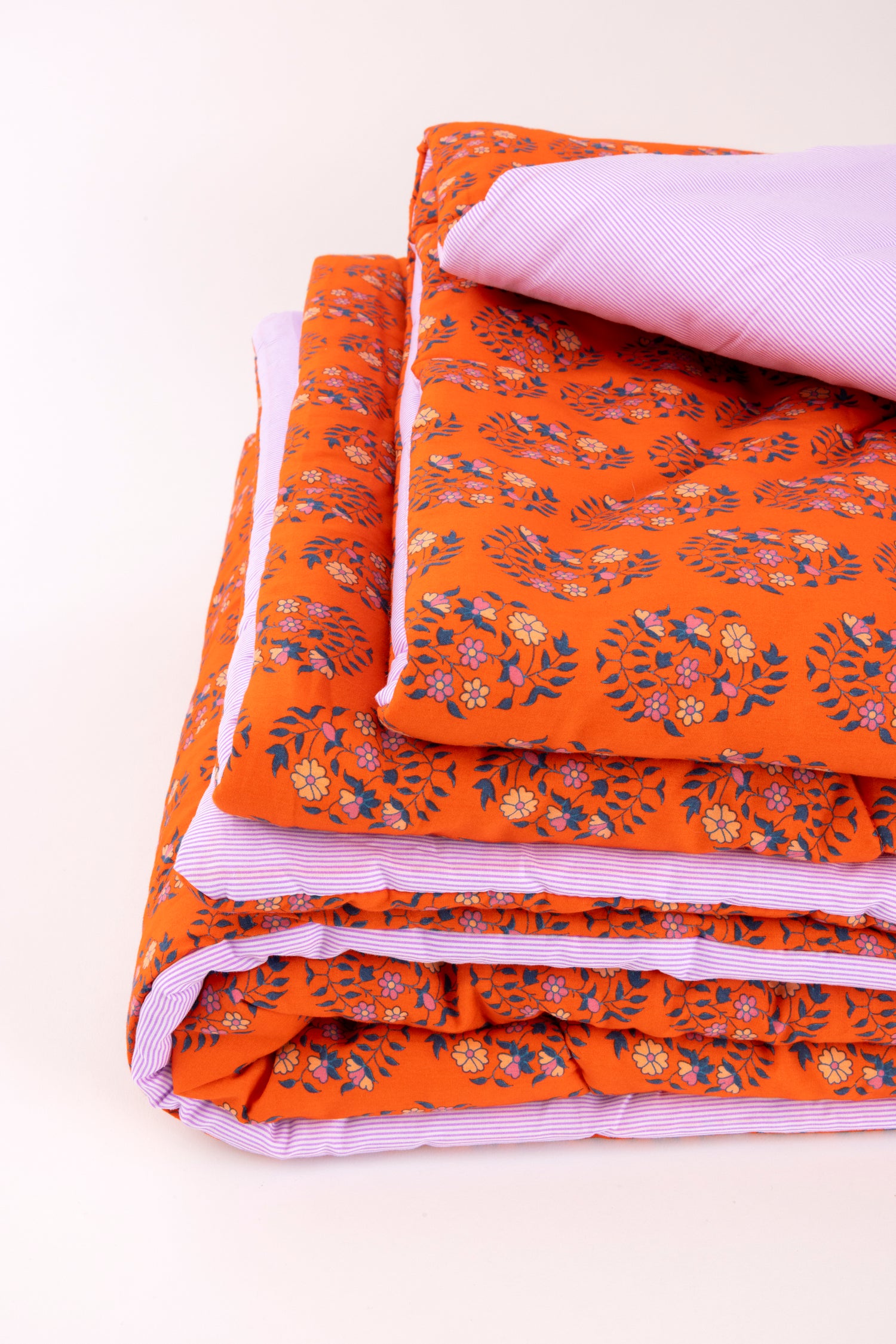 Large orange Shalin throw