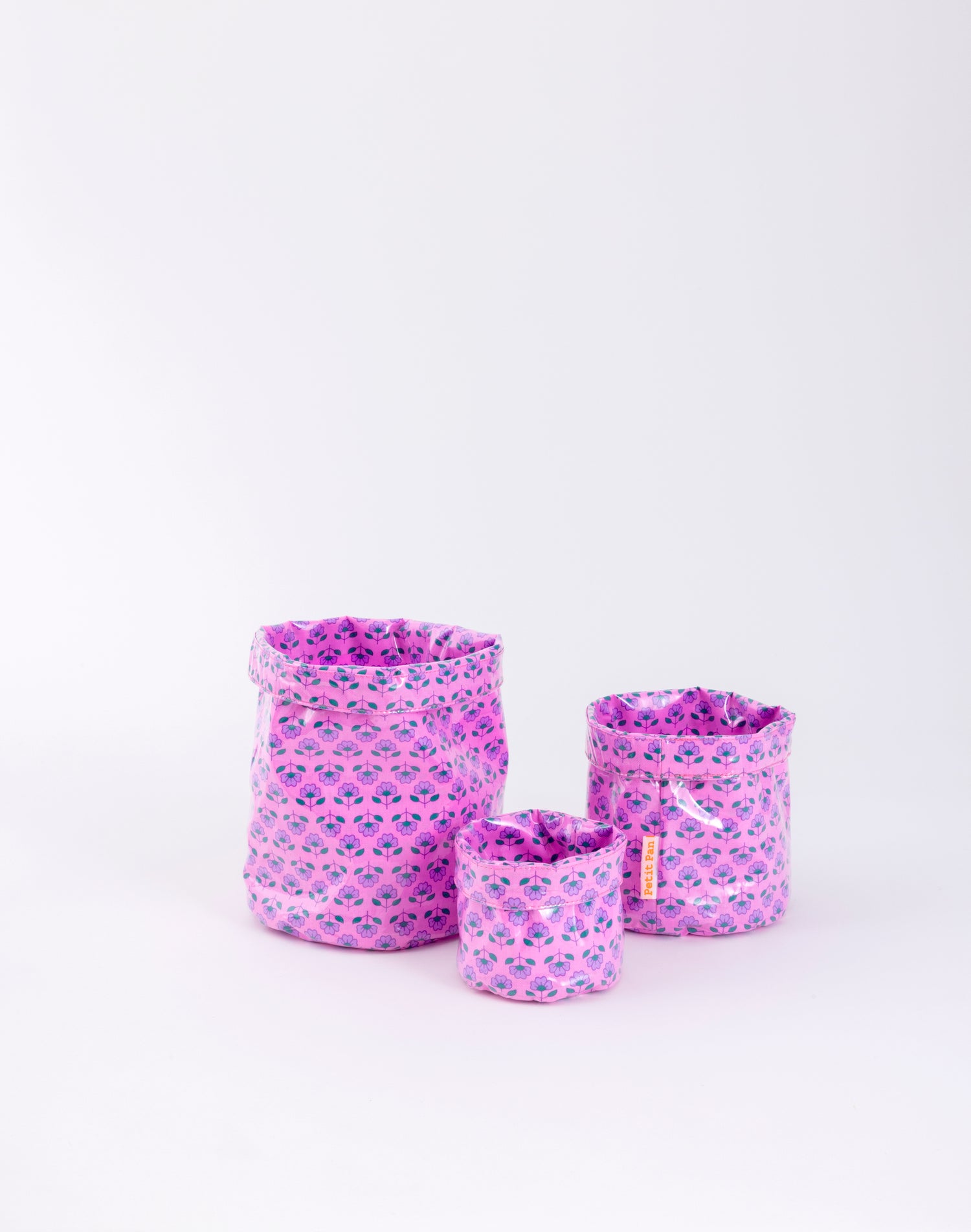 Set of 3 Alisha pink baskets