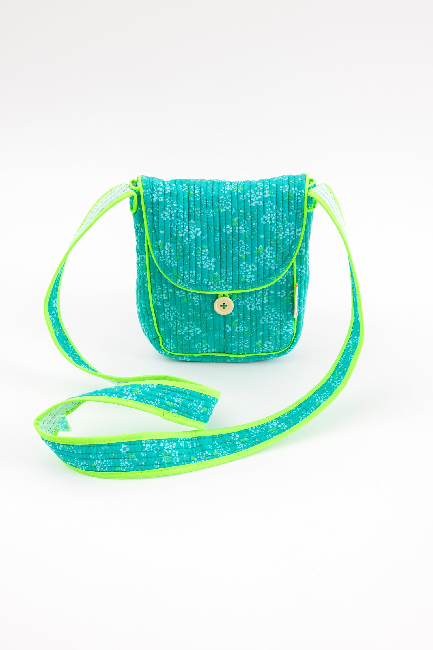 Mintfarbene Hanako-Stepptasche