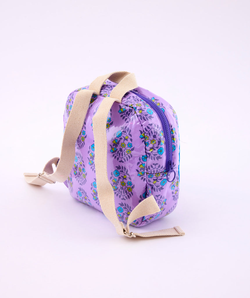 Sac Pipo Shalin lilas à fleurs