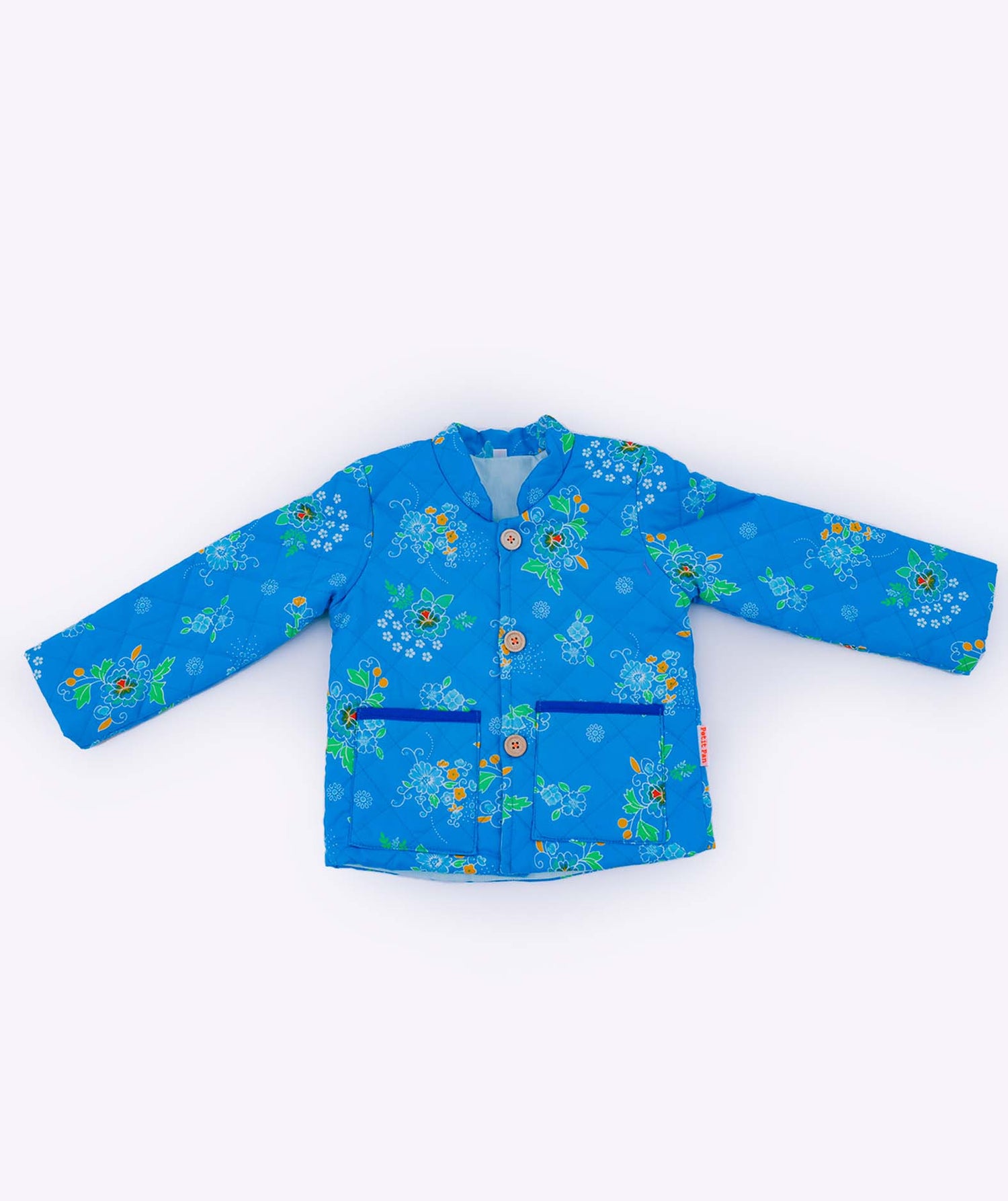 Kinder-Fleecejacke Polska leuchtend blau