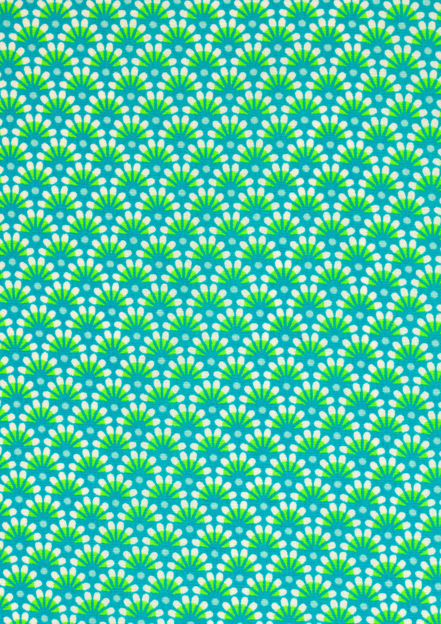 Mint Zazen printed cotton