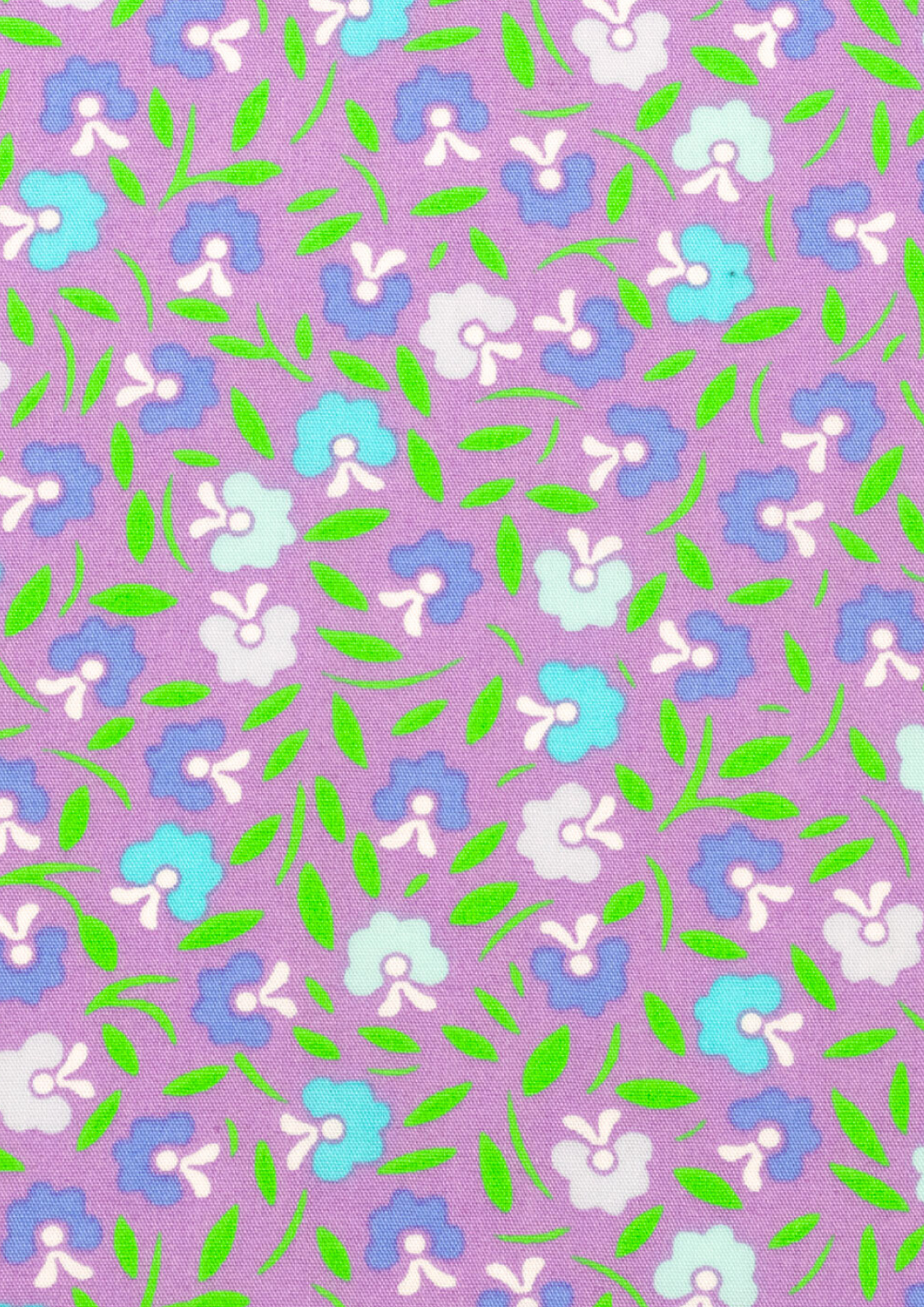 Lilac Petunia printed cotton