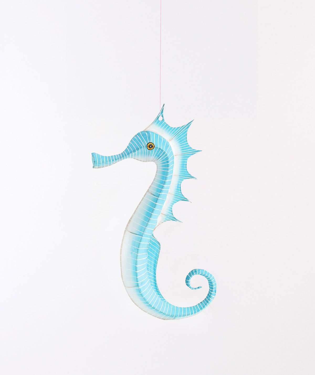 Lampion cheval de mer turquoise Petit Pan