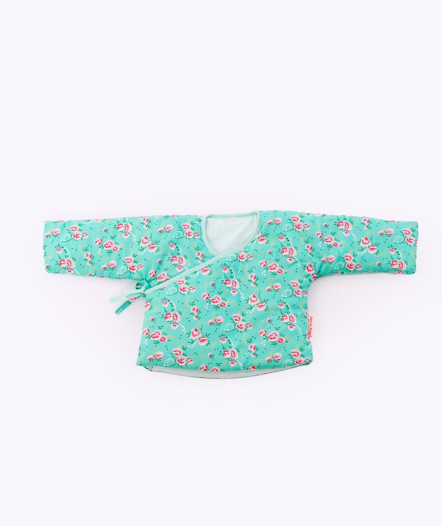 Veste bébé Pivoine céladon