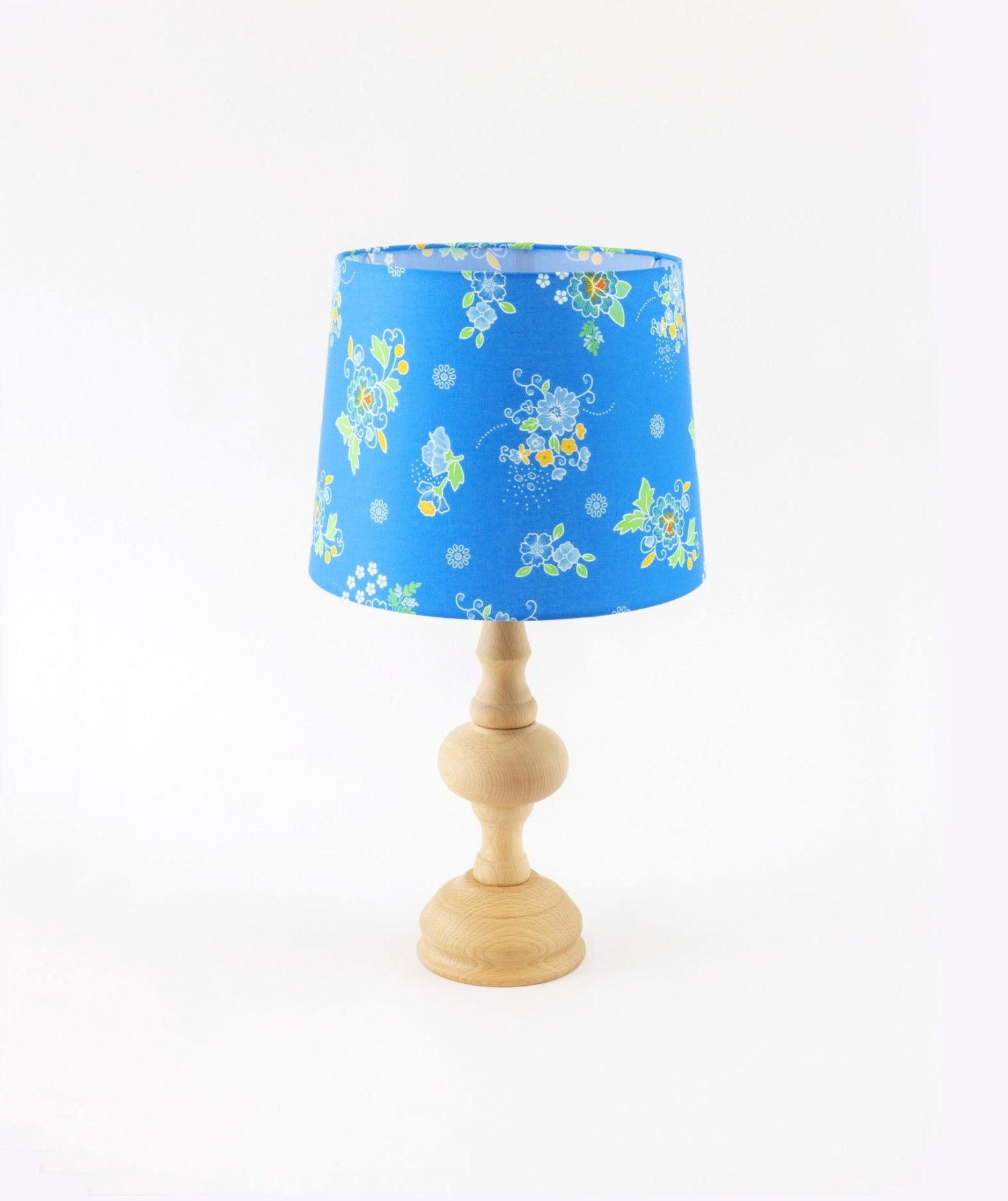 Bright blue Polska lampshade