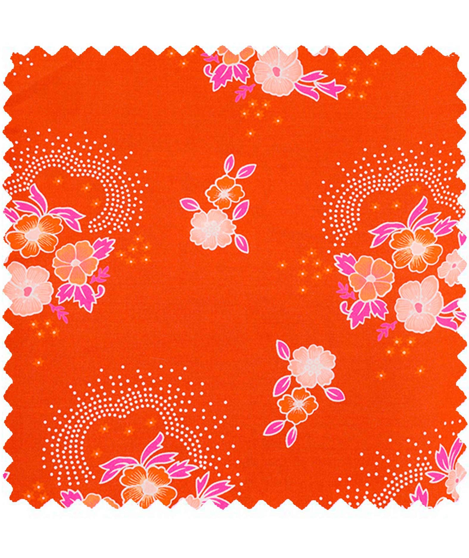 Coton imprimé Folksy tangerine Petit Pan