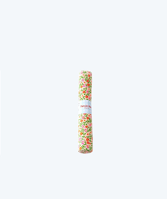 Coupon coton Flower Power rose Petit Pan