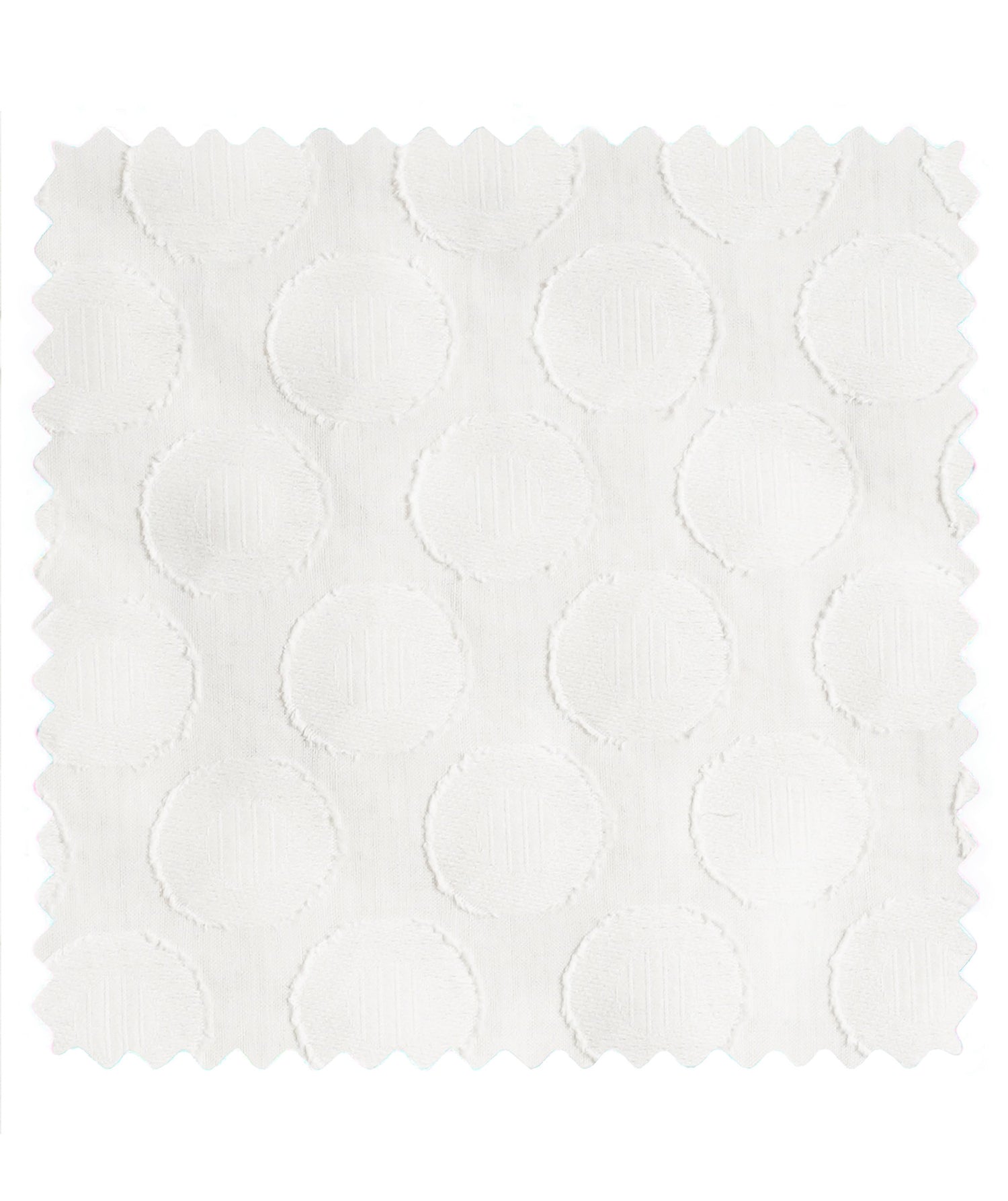 White Polka Dot Cotton Voile