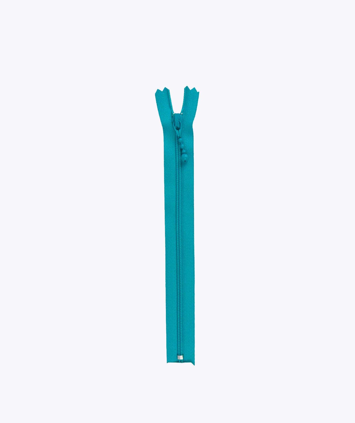 Zip bleu turquoise