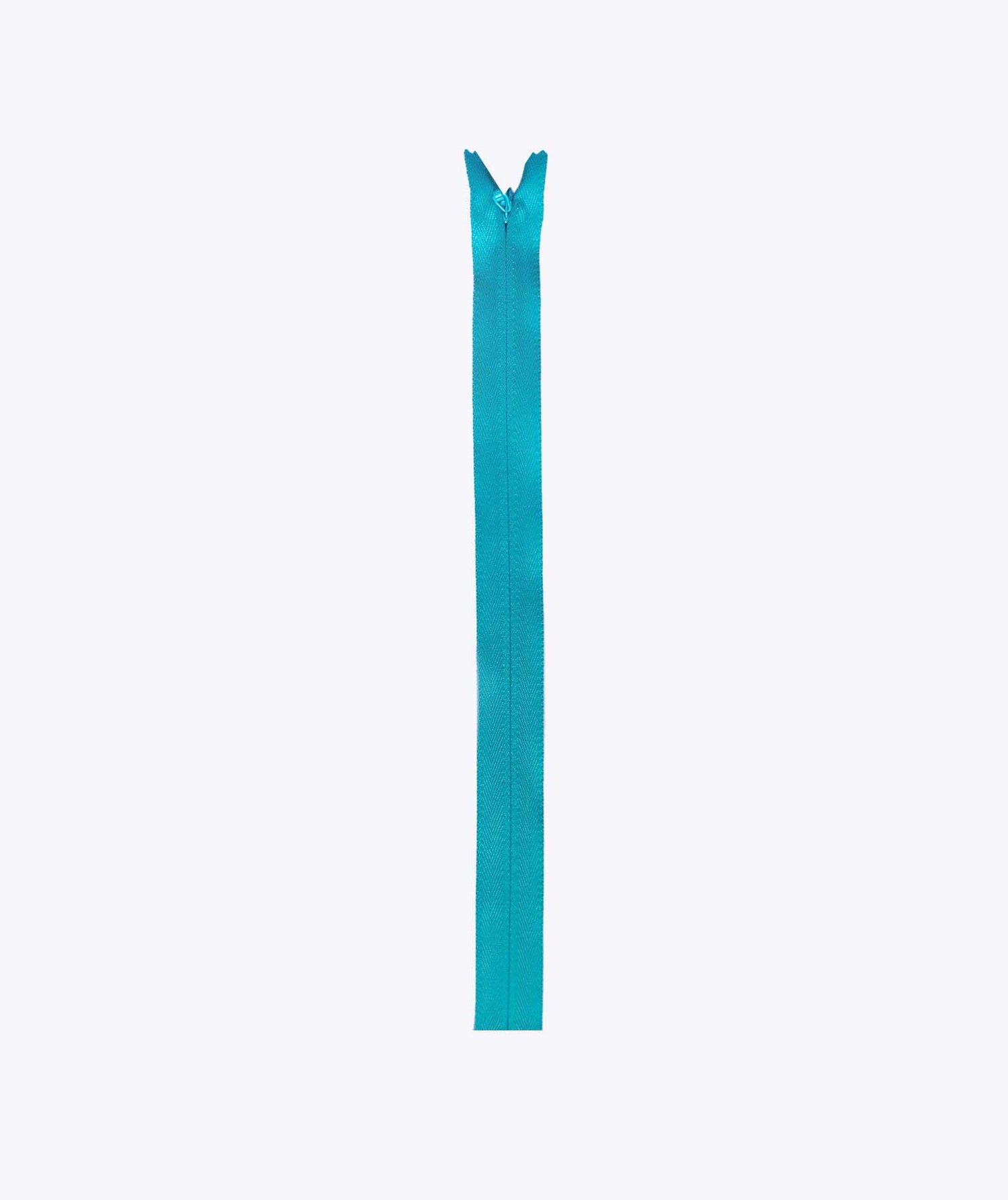 Zip invisible Bleu turquoise