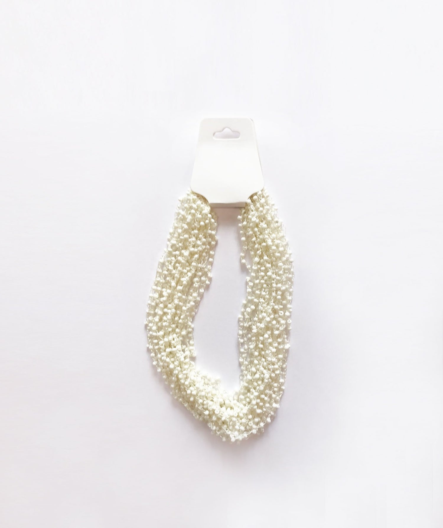 White summer necklace