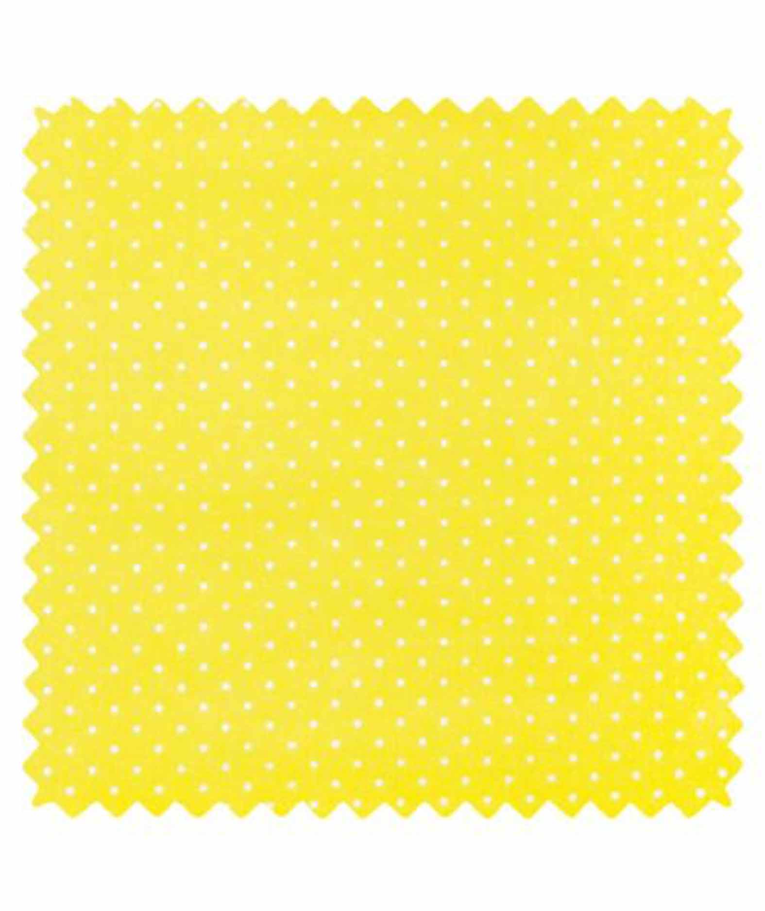 Coton imprimé Pois jaune